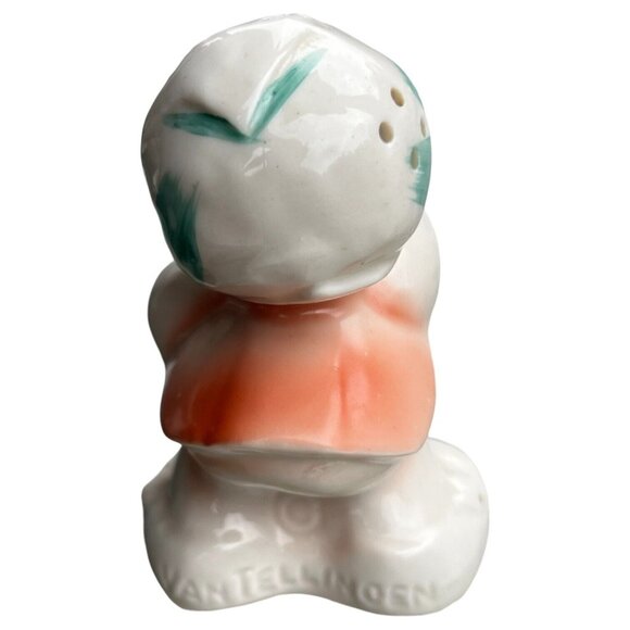 Vintage VanTellingen Girl and Gray Lamb Hugger Salt & Pepper Shaker Set Huggable - Picture 7 of 12